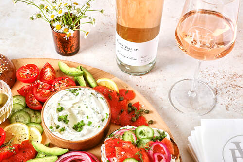 Lox + Bagels Brunch Board