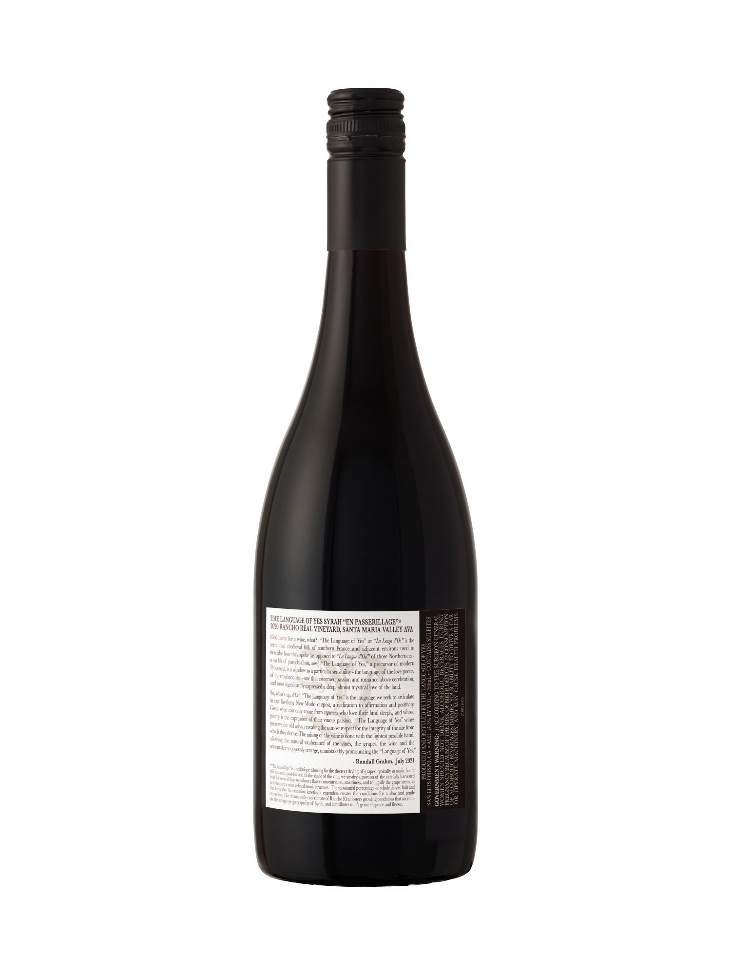 The Language of Yes 2021 Syrah image number 2